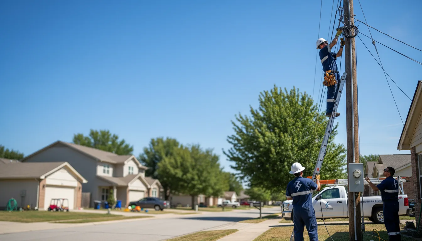 Residential electrician providing installation services in Hathaway Pines, CA
